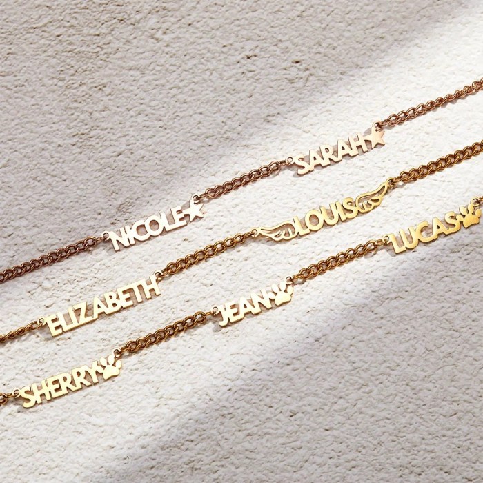 Buy Talisa Jewelry Personalized Family Name Necklaces