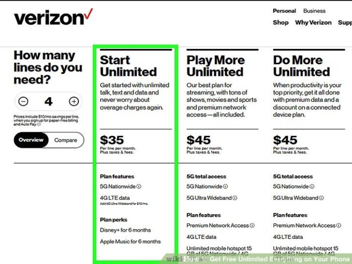 How to Get Free Unlimited Everything on Your Phone (with Pictures) Get Free Phone With Eligible Unlimited Plan Activation