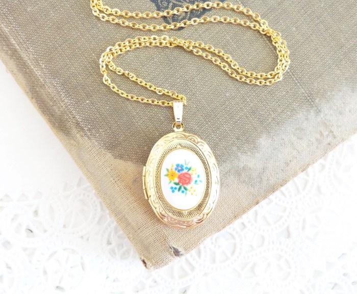 Gold Vintage Locket Necklace Gold Oval Floral Locket - Etsy Buy Gold Locket Necklace Vintage Inspired Design