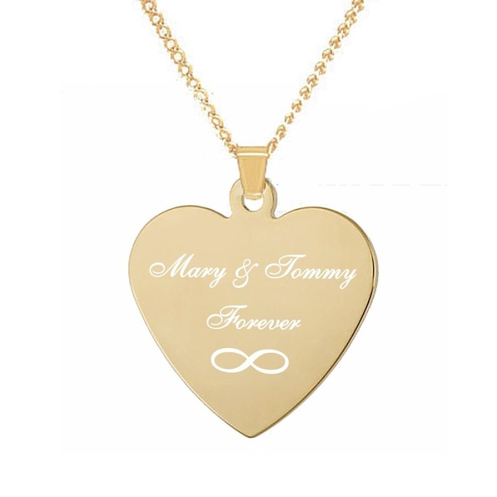 Order Engraved Necklace Personalized Gift Idea