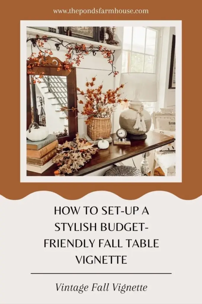 How To Set up A Stylish Budget-Friendly Fall Table Vignette